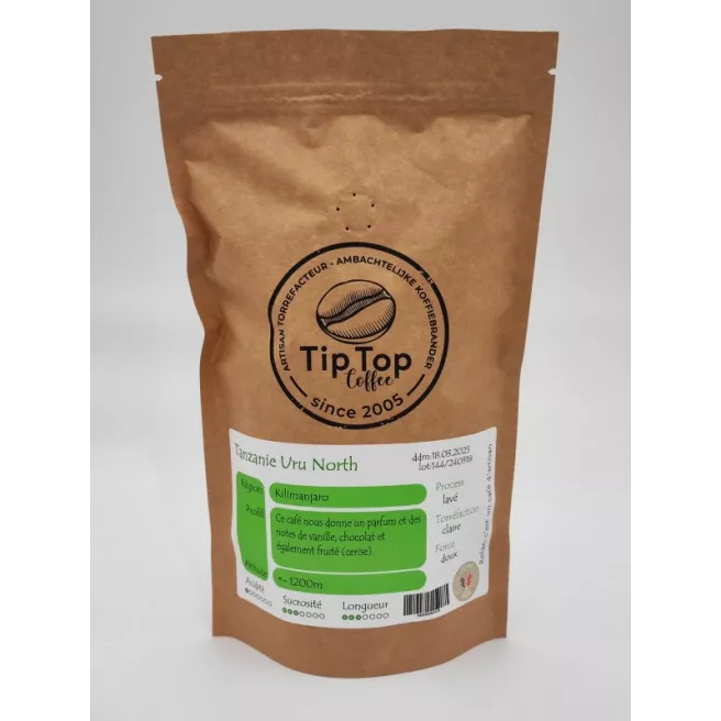 Café "lavé" de Tanzanie 100% Arabica