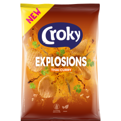 Chips Croky explosion thaï curry 20x40gr Chips Croky explosion thaï curry 20x40gr
